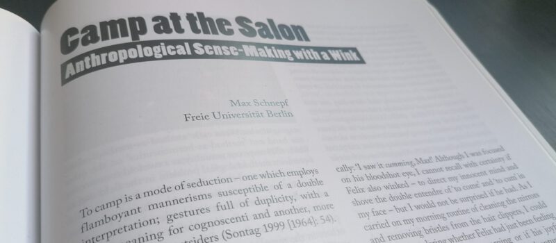 Newly Published: “Camp at the Salon: Anthropological Sense-Making with a Wink”